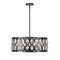 Z-Lite Dealey 6 Light Chandelier, Matte Black + Clear Crystal 6010-24MB - alternate 1